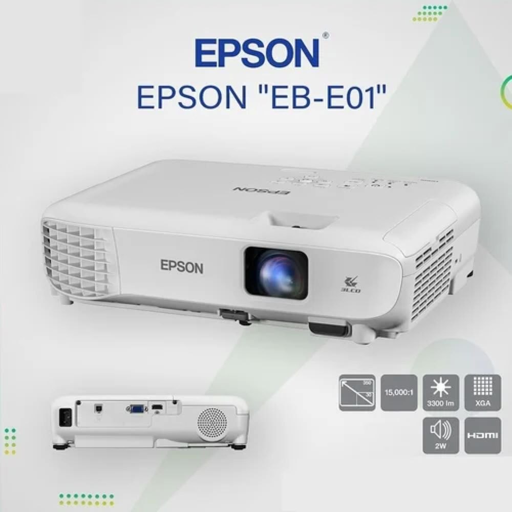  Epson EB-E01 XGA Projector 