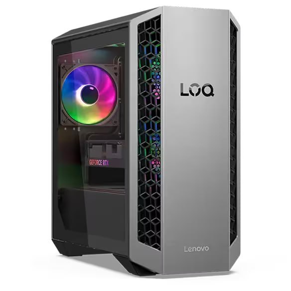 Lenovo LOQ Tower 26ADR10 / Ryzen 7 8745HX / 32GB RAM / 512GB SSD / RTX 5060 8GB / Windows 11 Home / Luna Grey (3Y Premium Care)